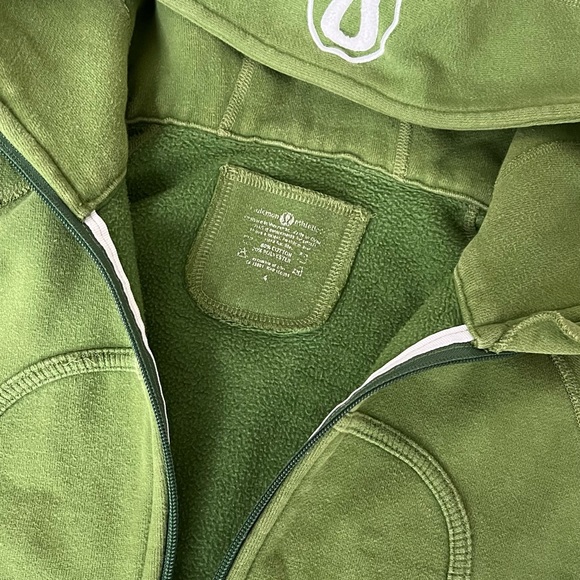 Lululemon Green Scuba Hoodie Size 4 - Picture 2 of 4